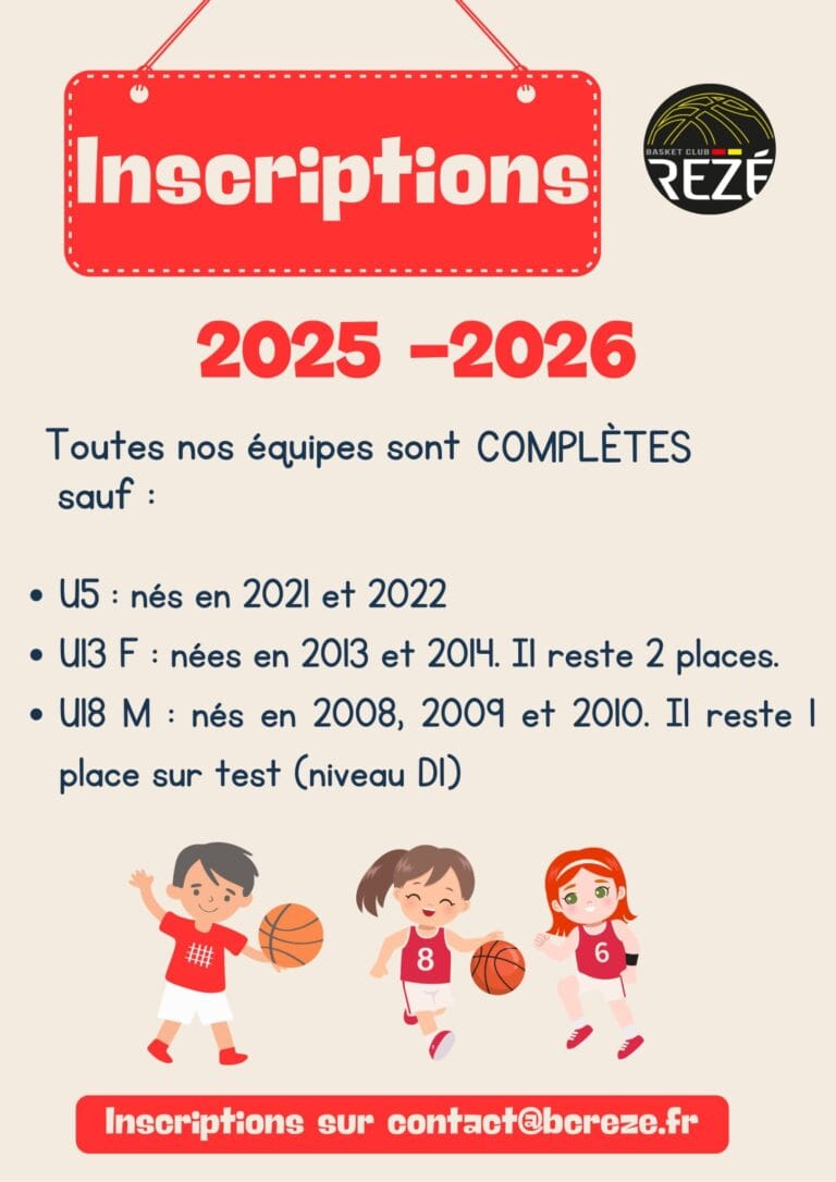 Inscription inscription basket nantes